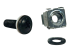 SRCAGENUT5MM - Eaton Tripp Lite Series Rack Enclosure Square Hole Hardware M5 Screws & Washers 50PC - Left-angle