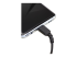 RUSB2AC1MB - StarTech.com 1m USB A to USB C Charging Cable, Durable Fast Charge & Sync USB 2.0 to USB Type C Data Cord, Rugged TPE Jacket Aramid Fiber M/M 3A Black, Samsung S10, S20, iPad Pro, Pixel - Close up
