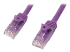 N6PATC2MPL - StarTech.com 2m CAT6 Ethernet Cable, 10 Gigabit Snagless RJ45 650MHz 100W PoE Patch Cord, CAT 6 10GbE UTP Network Cable w/Strain Relief, Purple, Fluke Tested/Wiring is UL Certified/TIA - Right-angle