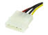 SATAPOWADAP - StarTech.com 6in 4 Pin LP4 to SATA Power Cable Adapter - Close up