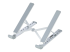 LAPTOP-RISER-BAR - StarTech.com Foldable Laptop Riser Stand, Portable Height Adjustable Ergonomic Laptop Stand, Ventilated Aluminum Frame Supports 22lb (10Kg), Tilt/Raised/Angled Laptop/Tablet Stand, Collapsible Design - Right-angle