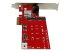 PEXM2SAT3422 - StarTech.com 2x M.2 NGFF SSD RAID Controller Card plus 2x SATA III Ports - Right side