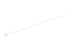 CBMZT4NK - Startech 10cm(4") Cable Ties, 2mm(1/16") wide, 22mm(7/8") Bundle Diameter, 8kg(18lb) Tensile Strength, Nylon Self Locking Zip Ties with Curved Tip, 94V-2/UL Listed, 1000 Pack, White - Back