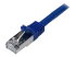 N6SPAT5MBL - StarTech.com 5m CAT6 Ethernet Cable, 10 Gigabit Shielded Snagless RJ45 100W PoE Patch Cord, CAT 6 10GbE SFTP Network Cable w/Strain Relief, Blue, Fluke Tested/Wiring is UL Certified/TIA - Close up