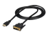 HDMIDVIMM6 - StarTech.com 6ft (1.8m) HDMI to DVI Cable, DVI-D to HDMI Display Cable (1920x1200p), Black, 19 Pin HDMI Male to DVI-D Male Cable Adapter, Digital Monitor Cable, M/M, Single Link - Right-angle