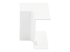 CBMCWD5020I - StarTech.com 20 Pack Cable Raceway Inside Corner Connectors for CBMCWD5020, Cable Management Accessories, Channel Raceway Fitting, Wiring Duct 90 Degree Inside Elbow, Plastic, UL Listed - Front