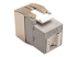 N238-001-GY-TFA - Eaton Tripp Lite Series Cat6a Keystone Jack with Dust Shutter, 180-Degree Toolless - Left-angle