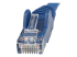 N6LPATCH15MBL - StarTech.com 15m LSZH CAT6 Ethernet Cable, 10 Gigabit Snagless RJ45 100W PoE Network Patch Cord with Strain Relief, CAT 6 10GbE UTP, Blue, Individually Tested/ETL, Low Smoke Zero Halogen - Close up