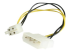 LP4P4ADAP - StarTech.com 6in LP4 to P4 Auxiliary Power Cable Adapter - Right-angle