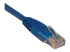 N002-001-BL - Eaton Tripp Lite Series Cat5e 350 MHz Molded (UTP) Ethernet Cable (RJ45 M/M), PoE - Left-angle