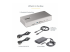 132UE-TB4USB4DOCK - Startech Thunderbolt 4 Multi-Display Docking Station, Quad/Triple/Dual Monitor Dock, 2x HDMI/2x DisplayPort, 7x USB Hub, 2.5 Gigabit Ethernet, 98W Power Delivery, for Windows/MacBook - Left-angle
