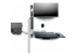 2PASTSC-WALL-MOUNT - StarTech.com Wall Mount Workstation, VESA Mount For 32" Monitors (22lb/10kg), Fully Articulating Arms For Single Monitor Mount & Keyboard Tray, Includes Desktop Computer/PC Bracket - Close up