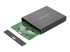 SM22BU31C3R - StarTech.com Dual-Slot Hard Drive Enclosure for M.2 SATA SSDs - Left-angle