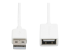 USBEXTPAA1MW - StarTech.com 1m White USB 2.0 Extension Cable Cord - Front