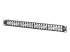 N062-048-KJ - Eaton Tripp Lite Series 48-Port 1U Rack-Mount Unshielded Blank Keystone/Multimedia Patch Panel, RJ45 Ethernet, USB, HDMI, Cat5e/6 - Right-angle