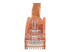 N6PATCH75OR - StarTech.com 75ft CAT6 Ethernet Cable, 10 Gigabit Snagless RJ45 650MHz 100W PoE Patch Cord, CAT 6 10GbE UTP Network Cable w/Strain Relief, Orange, Wiring is UL Certified/TIA - Close up