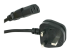 BS13U-1M-POWER-LEAD - StarTech.com 3ft (1m) UK Computer Power Cable, BS 1363 to C13 Power Cord, 18AWG, 10A 250V, Black Replacement AC Power Cord, Monitor Power Cable, BS 1363 to IEC 60320 C13 Kettle Lead - Multi-angle