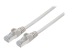 740678 - Intellinet Network Patch Cable, Cat7 Cable/Cat6A Plugs, 1m, Grey, Copper, S/FTP, LSOH / LSZH, PVC, RJ45, Gold Plated Contacts, Snagless, Booted, Lifetime Warranty, Polybag - Right-angle