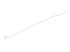 CBMZT4N - Startech 10cm(4") Cable Ties, 2mm(1/16") wide, 22mm(7/8") Bundle Diameter, 8kg(18lb) Tensile Strength, Nylon Self Locking Zip Ties with Curved Tip, 94V-2/UL Listed, 100 Pack, White - Left-angle
