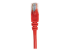 318198 - Intellinet Network Patch Cable, Cat5e, 0.5m, Red, CCA, U/UTP, PVC, RJ45, Gold Plated Contacts, Snagless, Booted, Lifetime Warranty, Polybag - Close up