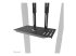 AV1-875BL - Neomounts AV1-875BL - Mounting component (camera shelf, shelf, 2 adapter plates) - Close up