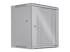 711876 - Intellinet Network Cabinet, Wall Mount (Standard), 12U, Usable Depth 260mm/Width 510mm, Grey, Flatpack, Max 60kg, Metal & Glass Door, Back Panel, Removeable Sides, Suitable also for use on desk or floor, 19",Parts for wall install (eg screws/rawl plugs) not included - Left-angle