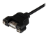 USBPNLAFAM2 - StarTech.com 2 ft Panel Mount USB Cable A to A F/M - Close up