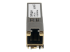 SFPC1110 - StarTech.com Cisco SFP-GE-T Compatible SFP Module, 1000BASE-T, SFP to RJ45 Cat6/Cat5e, 10/100/1000 Mbps, RJ-45 (Copper) 100m, Cisco IE3400, IE3300, IE3200, 1000MbE Mini GBIC Transceiver - Left side
