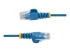N6PAT50CMBLS - StarTech.com 50cm Slim LSZH CAT6 Ethernet Cable, 10 Gigabit Snagless RJ45 100W PoE Patch Cord, CAT 6 10GbE UTP Network Cable w/Strain Relief, Blue, Fluke Tested/ETL, Low Smoke Zero Halogen - Multi-angle