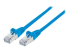 735315 - Intellinet Network Patch Cable, Cat6, 1m, Blue, Copper, S/FTP, LSOH / LSZH, PVC, RJ45, Gold Plated Contacts, Snagless, Booted, Lifetime Warranty, Polybag - Right-angle