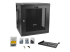 RK1224WALHM - StarTech.com 12U 19" Wall Mount Network Cabinet, 20" Deep 4 Post Hinged Locking IT Computer Equipment Enclosure with Shelf, Flexible Vented Switch Depth Data Rack Cisco 3850, 2960 Series - Front