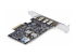 PS4C3IA3-USB-C-CARD - StarTech.com 5-Port USB PCIe Card, USB 3.2 10Gbps, PCI Express Card with 4x USB-C Ports, 1x USB-A Internal Port, USB PCIe Controller Card, Windows/macOS/Linux - Back