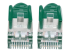 735223 - Intellinet Network Patch Cable, Cat6, 0.5m, Green, Copper, S/FTP, LSOH / LSZH, PVC, RJ45, Gold Plated Contacts, Snagless, Booted, Lifetime Warranty, Polybag - Close up