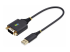 1P1FFC-USB-SERIAL - StarTech.com 1ft (30cm) USB to Serial Adapter Cable, COM Retention, RS232 - Right-angle