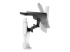 45-630-216 - Ergotron TRACE - Mounting kit (pivot, base, VESA spacer, lift column, extension arms, 2-piece desk clamp, cable management channel) - Left side