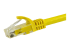 N6PATC7MYL - StarTech.com 7m CAT6 Ethernet Cable, 10 Gigabit Snagless RJ45 650MHz 100W PoE Patch Cord, CAT 6 10GbE UTP Network Cable w/Strain Relief, Yellow, Fluke Tested/Wiring is UL Certified/TIA - Close up