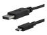 CDP2DPMM1MB - StarTech 3ft/1m USB C to DisplayPort 1.2 Cable 4K 60Hz, USB-C to DisplayPort Adapter Cable HBR2, USB Type-C DP Alt Mode to DP Monitor Video Cable, Compatible with Thunderbolt 3, Black - Close up