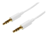 MU2MMMSWH - Startech 2m White Slim 3.5mm Stereo Audio Cable - Right-angle