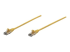 342339 - Intellinet Network Patch Cable, Cat6, 0.5m, Yellow, CCA, U/UTP, PVC, RJ45, Gold Plated Contacts, Snagless, Booted, Lifetime Warranty, Polybag - Right-angle