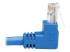 N204-015-BL-UP - Eaton Tripp Lite Series Up-Angle Cat6 Gigabit Molded UTP Ethernet Cable (RJ45 Right-Angle Up M to RJ45 M), Blue, 15 ft. - Close up