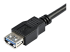USB3SEXT2MBK - StarTech 2m Black SuperSpeed USB 3.0 Extension Cable A to A - Close up