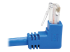 N204-015-BL-DN - Eaton Tripp Lite Series Down-Angle Cat6 Gigabit Molded UTP Ethernet Cable (RJ45 Right-Angle Down M to RJ45 M), Blue, 15 ft. - Close up