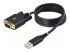1P3FFCB-USB-SERIAL - StarTech.com 3ft (1m) USB to Serial Adapter Cable, Interchangeable DB9 Screws/Nuts, COM Retention, USB-A to DB9 RS232, FTDI IC, Level-4 ESD Protection, Windows/macOS/ChromeOS/Linux - Right-angle