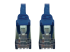 N262-S03-BL - Eaton Tripp Lite Series Cat6a 10G Snagless Shielded Slim STP Ethernet Cable (RJ45 M/M), PoE, Blue, 3 ft. (0.9 m) - Front