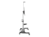 STNDMTV100 - StarTech.com Mobile TV Stand, Heavy Duty TV Cart for 60-100" Display (100kg/220lb), Height Adjustable Rolling Flat Screen Floor Standing on Wheels, Universal Television Mount w/Shelves - Left side