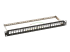 N062-024-KJ-SH - Eaton Tripp Lite Series 24-Port 1U Rack-Mount Shielded Blank Keystone/Multimedia Patch Panel, RJ45 Ethernet, USB, HDMI, Cat5e/6 - Left-angle