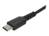 RUSB2AC1MB - StarTech.com 1m USB A to USB C Charging Cable, Durable Fast Charge & Sync USB 2.0 to USB Type C Data Cord, Rugged TPE Jacket Aramid Fiber M/M 3A Black, Samsung S10, S20, iPad Pro, Pixel - Close up