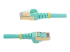 6ASPAT2MAQ - Startech 2m CAT6A Ethernet Cable, 10 Gigabit Shielded Snagless RJ45 100W PoE Patch Cord, CAT 6A 10GbE STP Network Cable w/Strain Relief, Aqua, UL Certified Wiring/TIA - Multi-angle