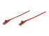 342179 - Intellinet Network Patch Cable, Cat6, 3m, Red, CCA, U/UTP, PVC, RJ45, Gold Plated Contacts, Snagless, Booted, Lifetime Warranty, Polybag - Right-angle