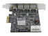 PEXUS313AC2V - Startech 4 Port USB 3.1 PCIe Card - Right side